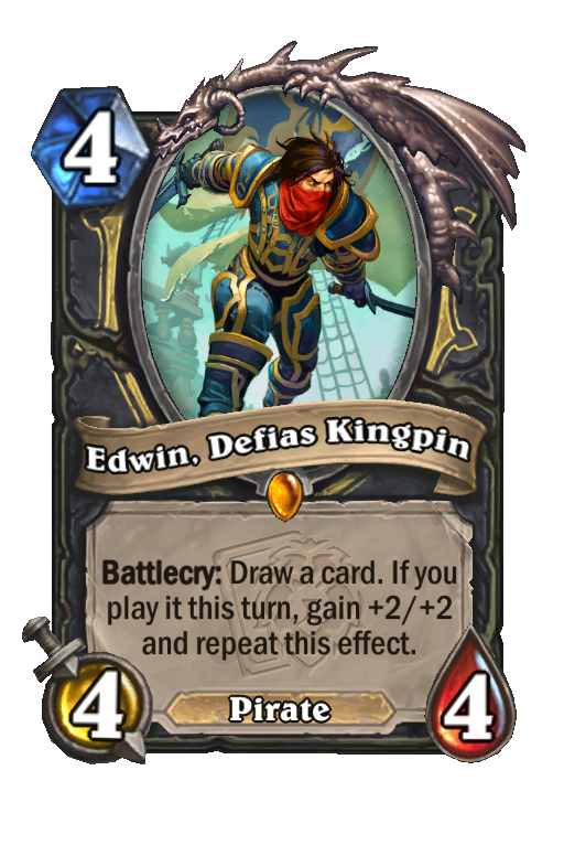Edwin, Defias Kingpin Hearthstone kártya