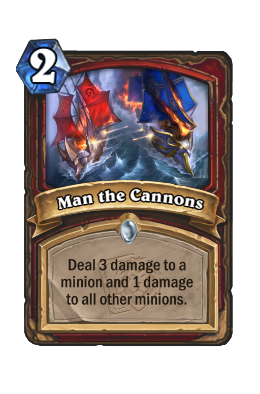 Man the Cannons Hearthstone kártya