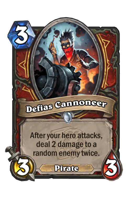 Defias Cannoneer Hearthstone kártya