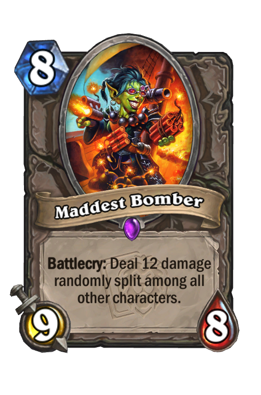 Maddest Bomber Hearthstone kártya