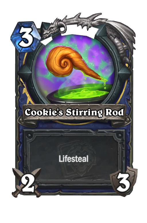 Cookie's Stirring Rod Hearthstone kártya