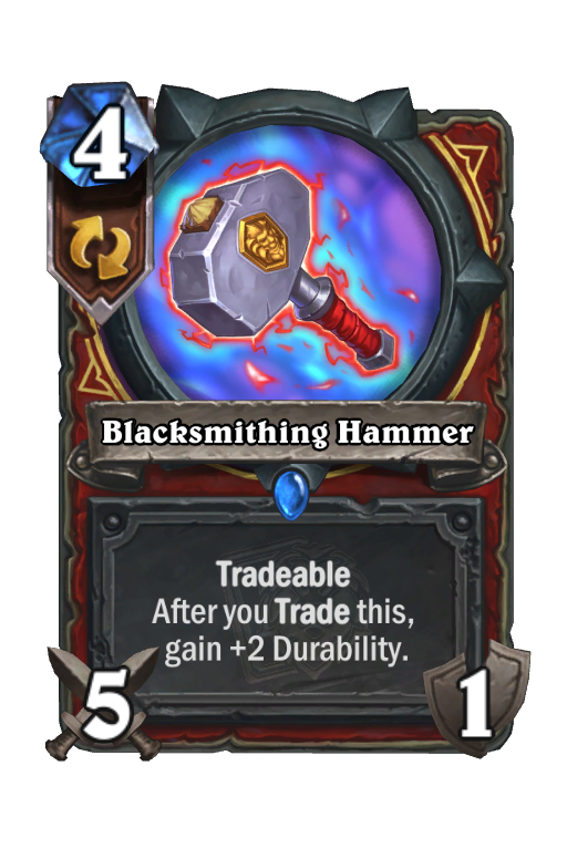 Blacksmithing Hammer Hearthstone kártya