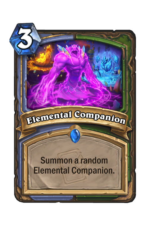 Elemental Companion Hearthstone kártya