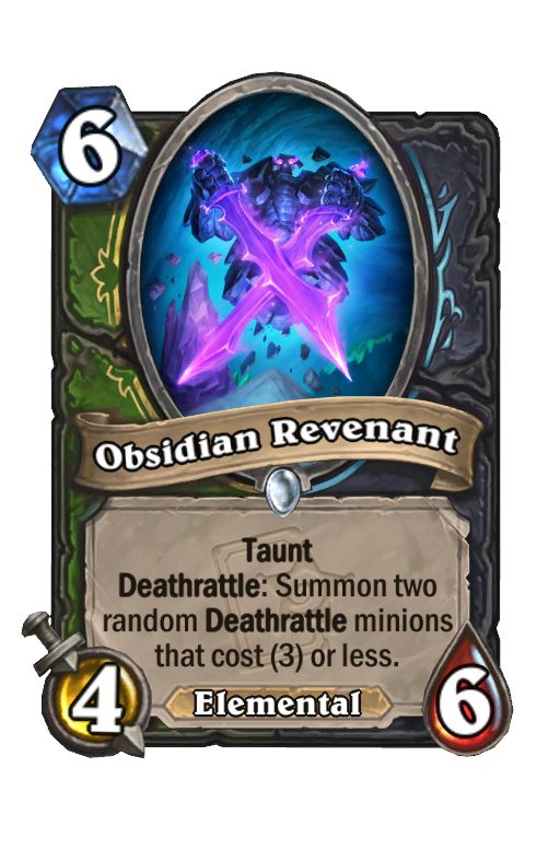Obsidian Revenant Hearthstone kártya
