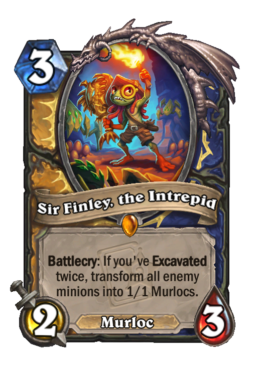 Sir Finley, the Intrepid Hearthstone kártya
