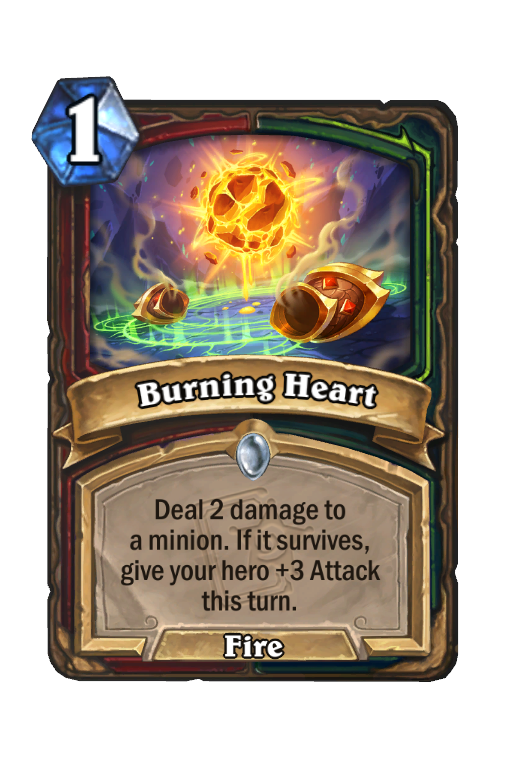 Burning Heart Hearthstone kártya