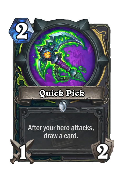 Quick Pick Hearthstone kártya