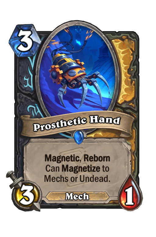 Prosthetic Hand Hearthstone kártya