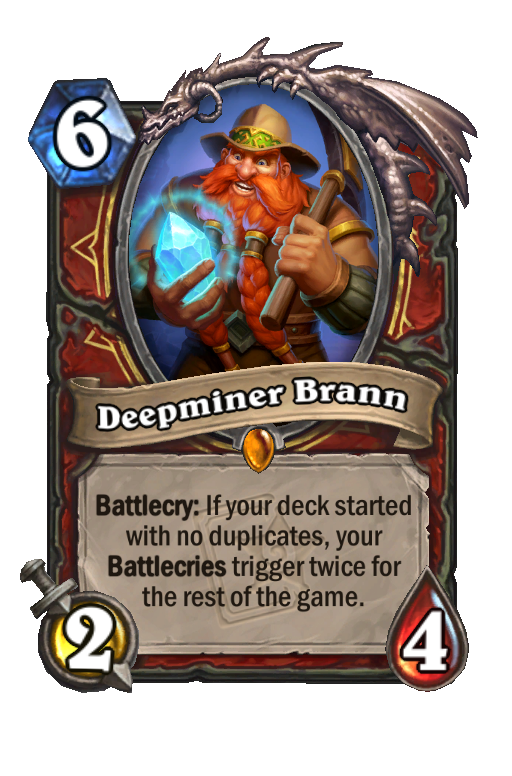Deepminer Brann Hearthstone kártya