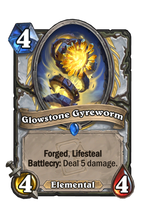 Glowstone Gyreworm Hearthstone kártya