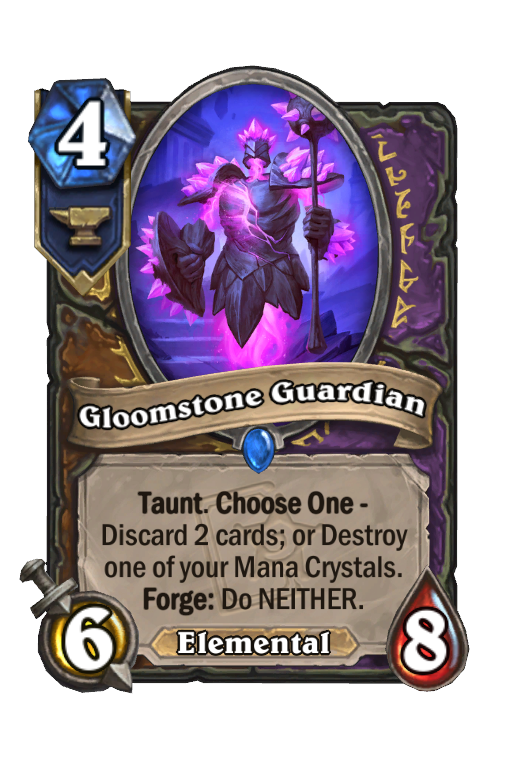 Gloomstone Guardian Hearthstone kártya