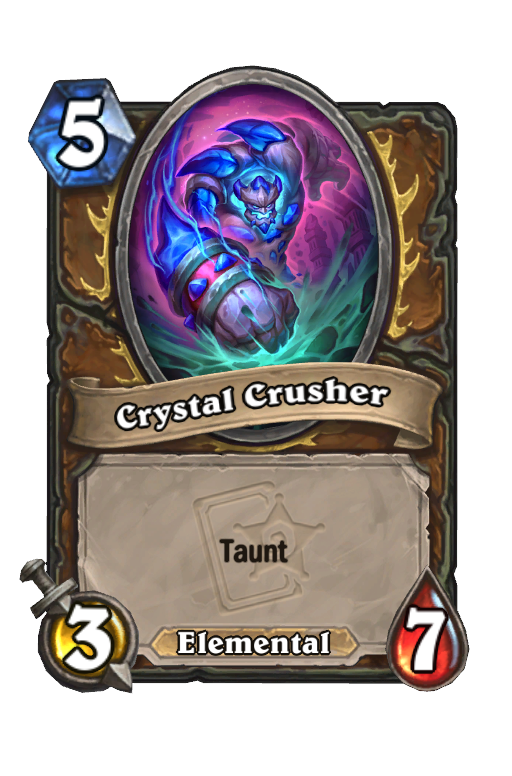 Crystal Crusher Hearthstone kártya