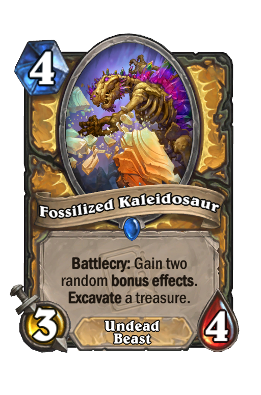 Fossilized Kaleidosaur Hearthstone kártya