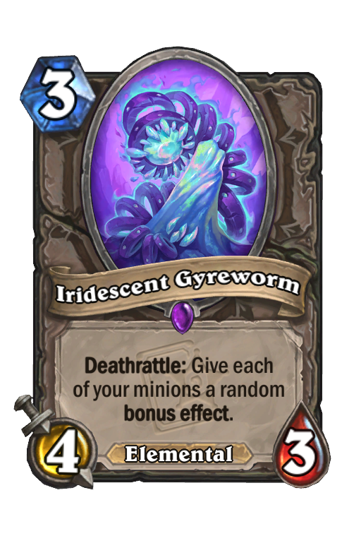 Iridescent Gyreworm Hearthstone kártya