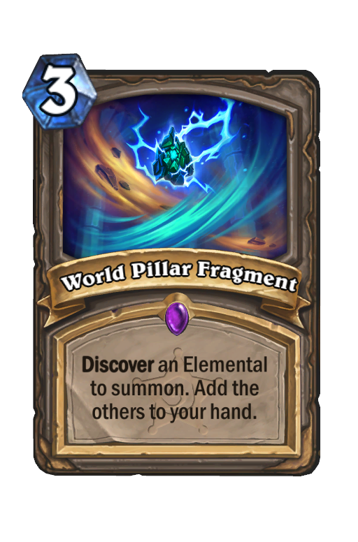 World Pillar Fragment Hearthstone kártya