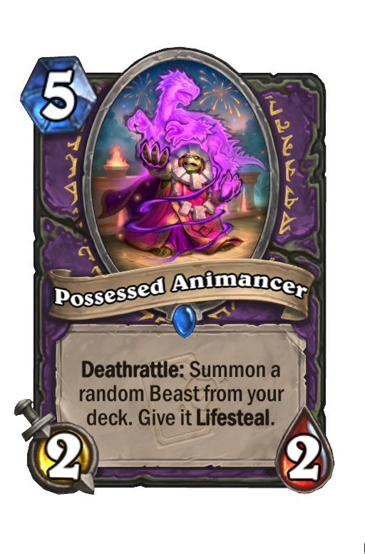 Possessed Animancer Hearthstone kártya