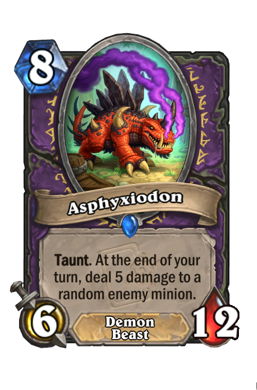 Asphyxiodon Hearthstone kártya
