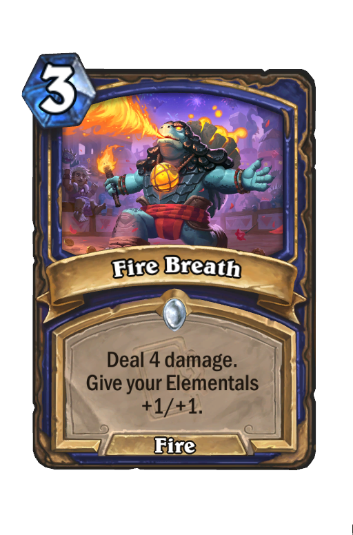Fire Breath Hearthstone kártya