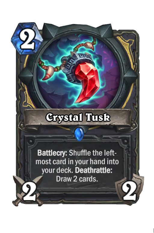 Crystal Tusk Hearthstone kártya