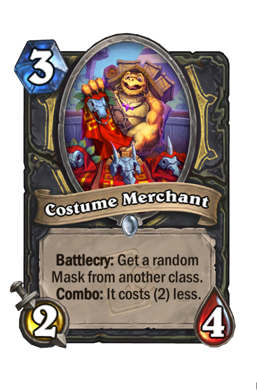 Costume Merchant Hearthstone kártya