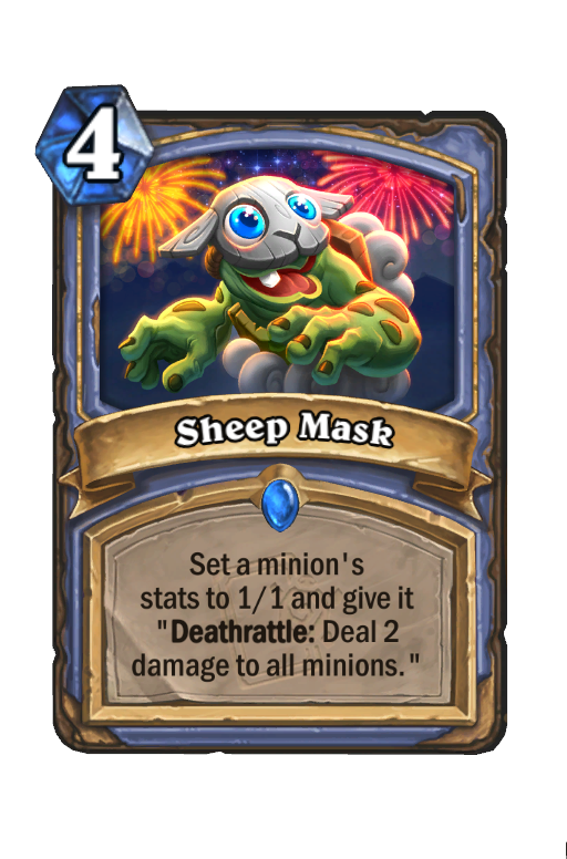 Sheep Mask Hearthstone kártya