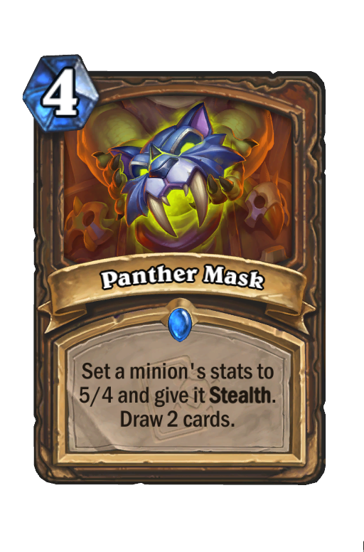 Panther Mask Hearthstone kártya