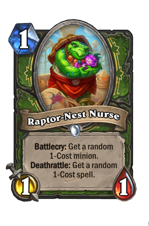 Raptor-Nest Nurse Hearthstone kártya