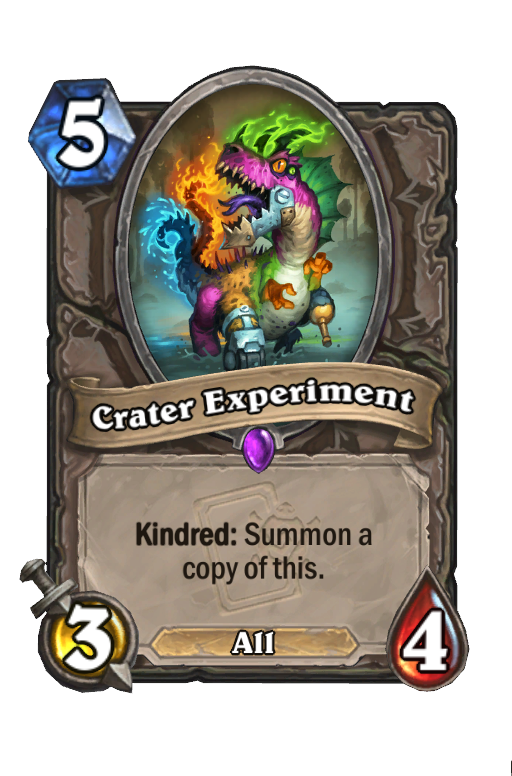 Crater Experiment Hearthstone kártya