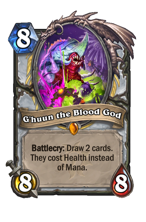 G'huun the Blood God Hearthstone kártya