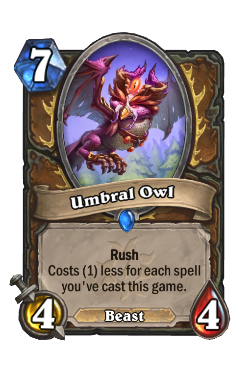 Umbral Owl Hearthstone kártya