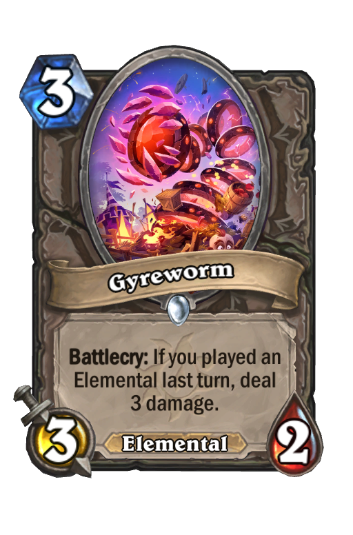 Gyreworm Hearthstone kártya