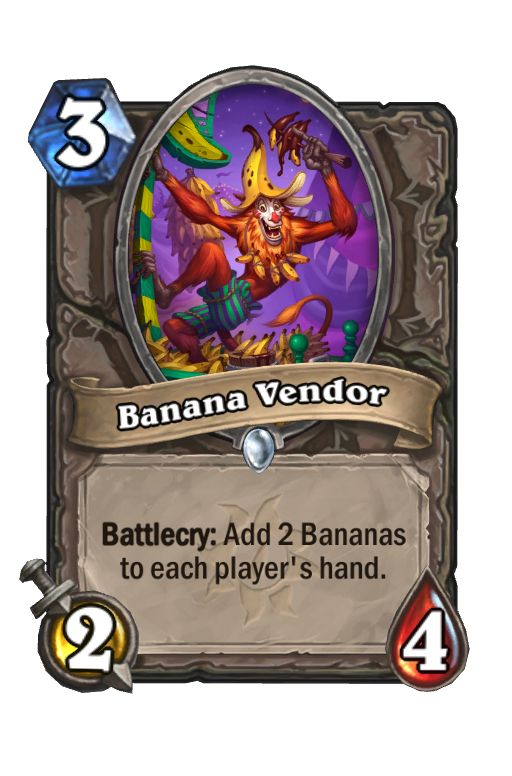 Banana Vendor Hearthstone kártya
