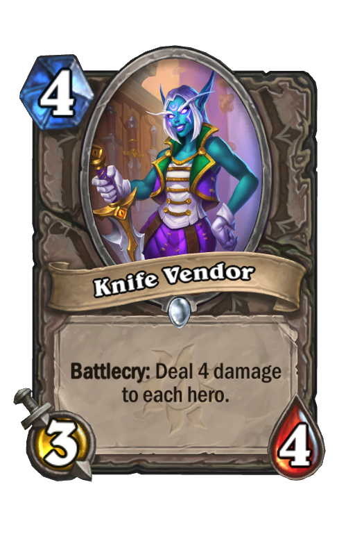 Knife Vendor Hearthstone kártya