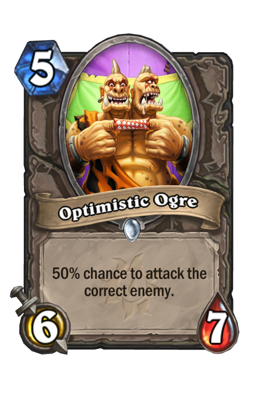 Optimistic Ogre Hearthstone kártya