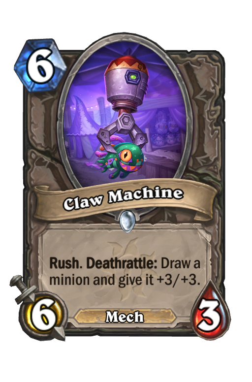 Claw Machine Hearthstone kártya