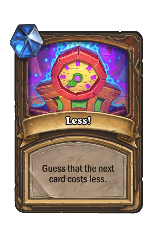 Less! Hearthstone kártya