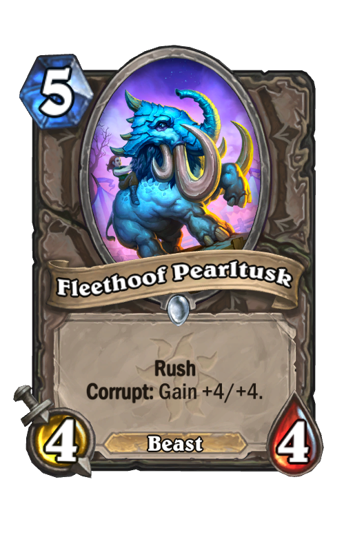 Fleethoof Pearltusk Hearthstone kártya