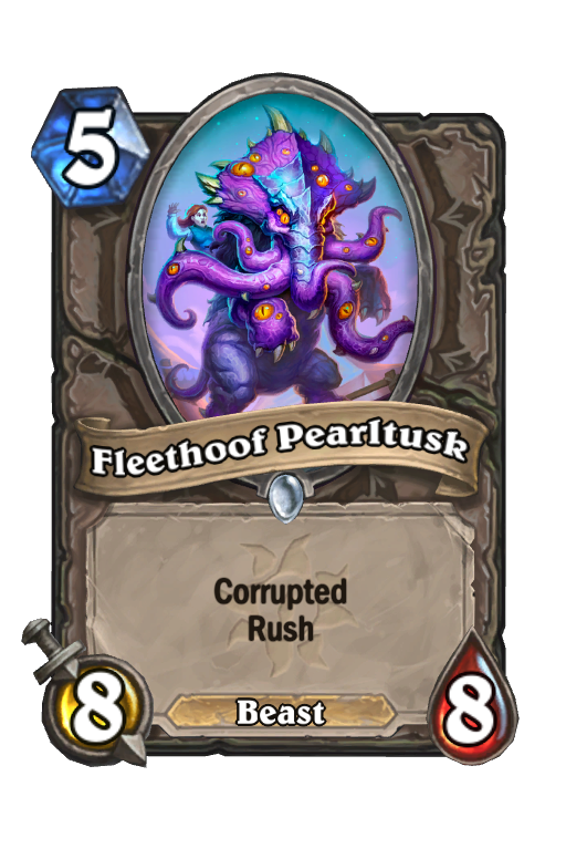 Fleethoof Pearltusk Hearthstone kártya