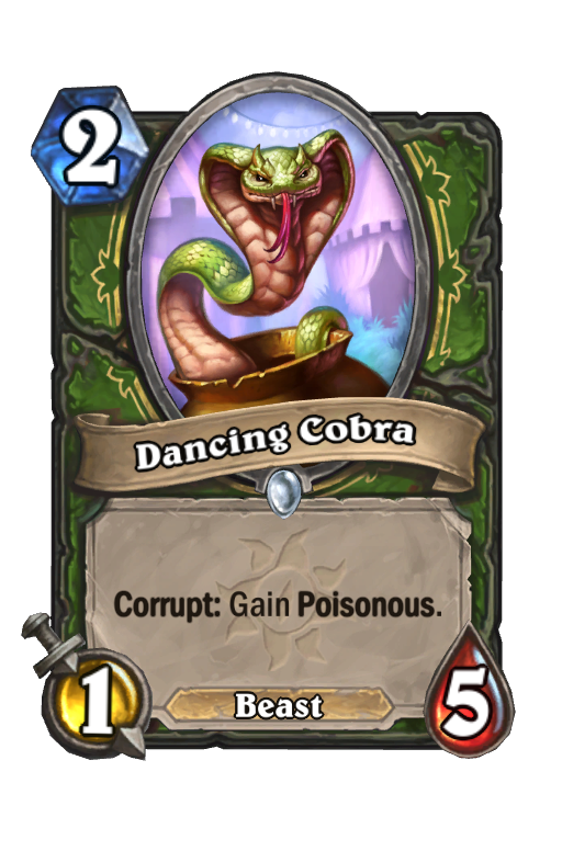 Dancing Cobra Hearthstone kártya