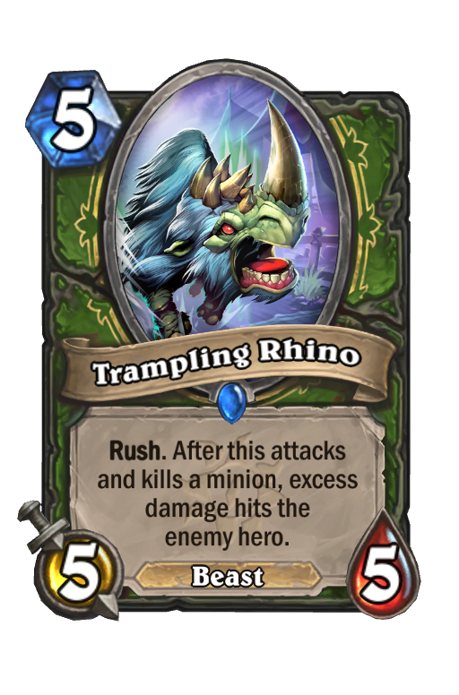 Trampling Rhino Hearthstone kártya