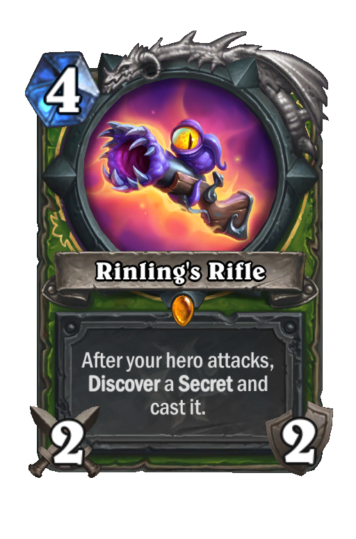 Rinling's Rifle Hearthstone kártya