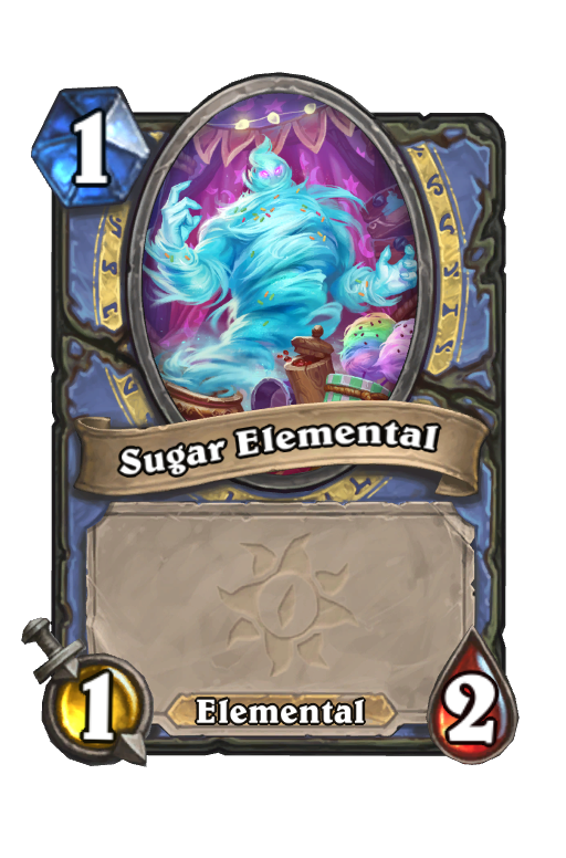 Sugar Elemental Hearthstone kártya