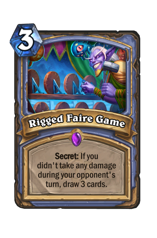 Rigged Faire Game Hearthstone kártya