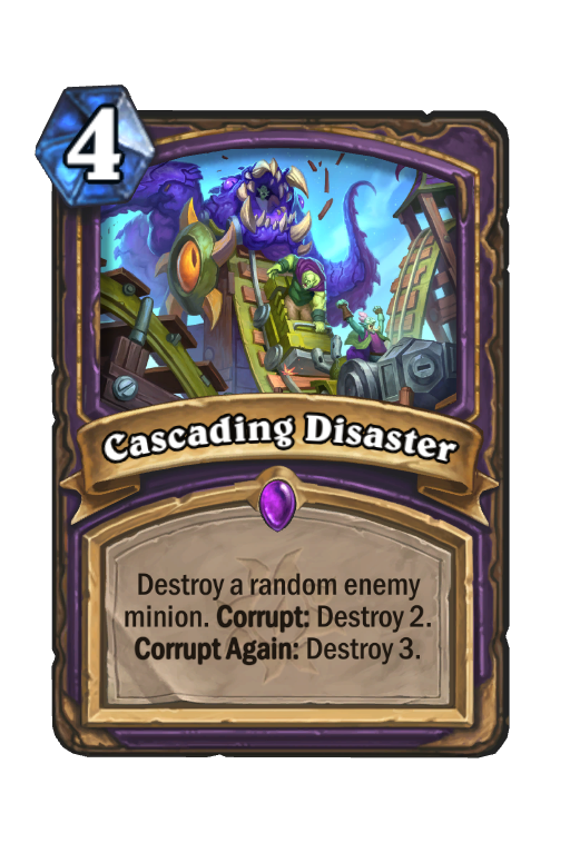 Cascading Disaster Hearthstone kártya