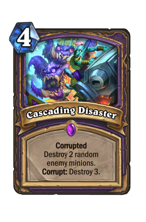 Cascading Disaster Hearthstone kártya