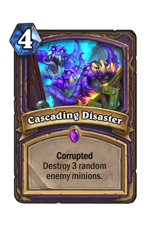 Cascading Disaster Hearthstone kártya