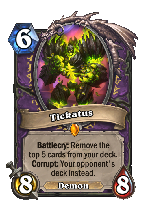 Tickatus Hearthstone kártya