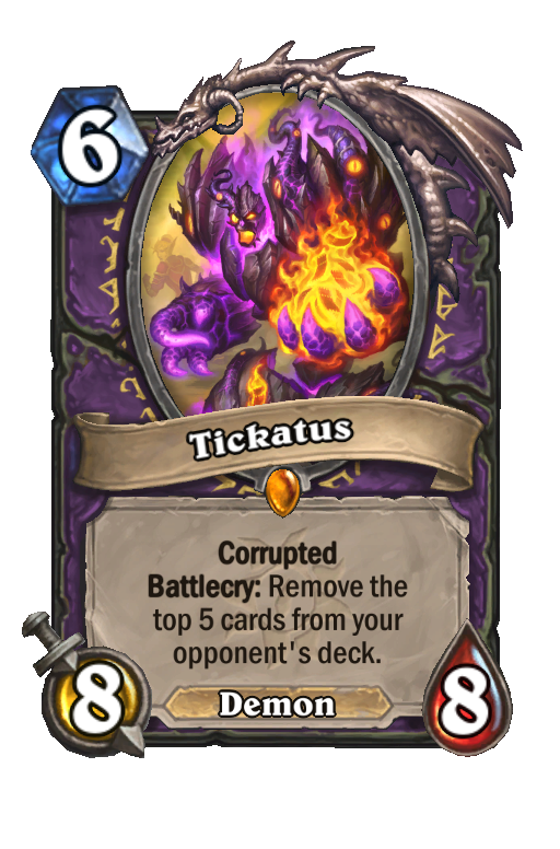 Tickatus Hearthstone kártya