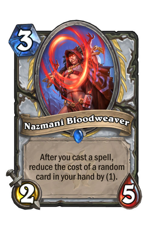 Nazmani Bloodweaver Hearthstone kártya