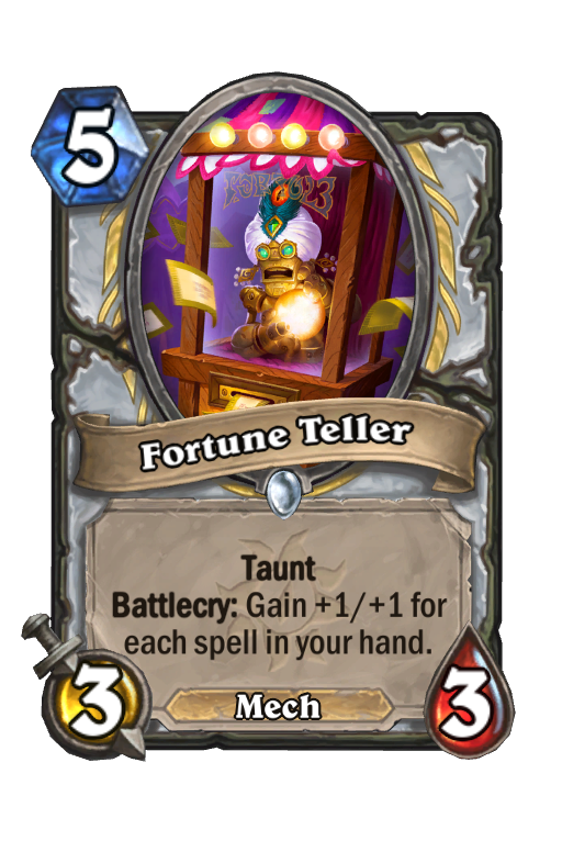 Fortune Teller Hearthstone kártya
